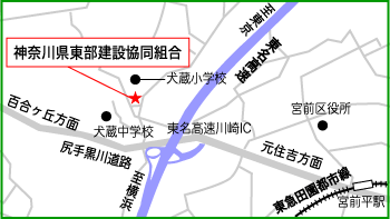 所在地の地図